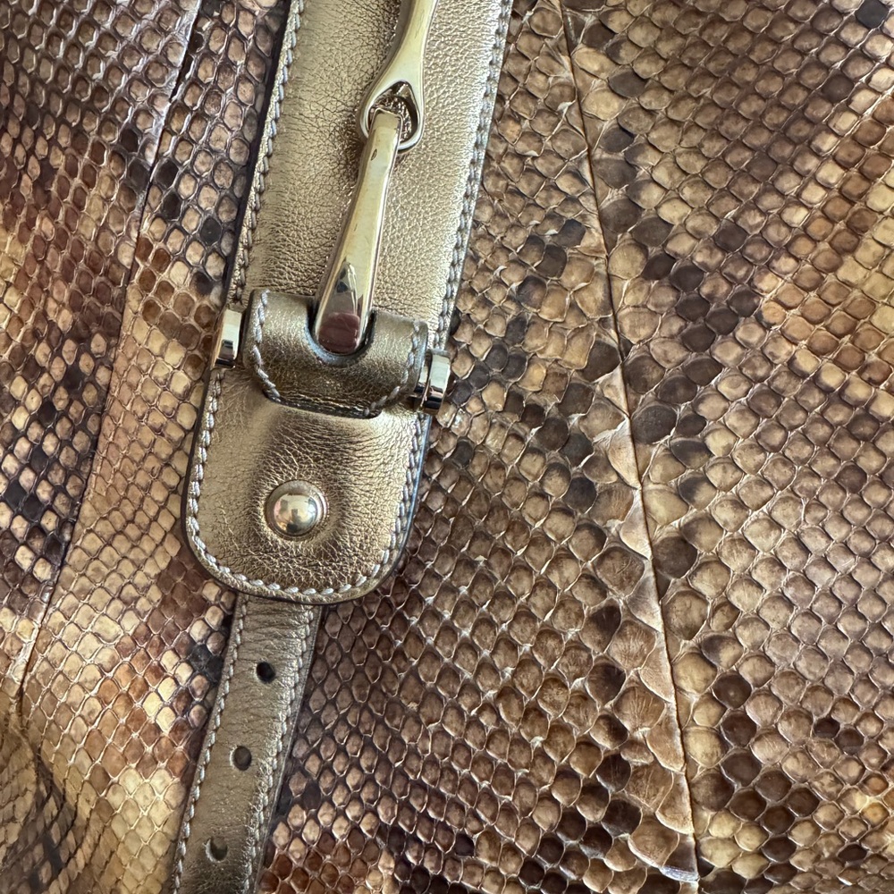 Gucci Pelham Python Snakeskin Bag. Stunning Gold/… - image 6